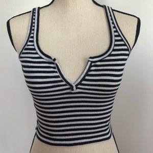 Brandy Melville stripped crop top